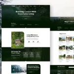 قالب سایت آماده کرایه کلبه های جنگلی آوارا – نسخه اورجینال و راست‌ چین | Avara Nature Template