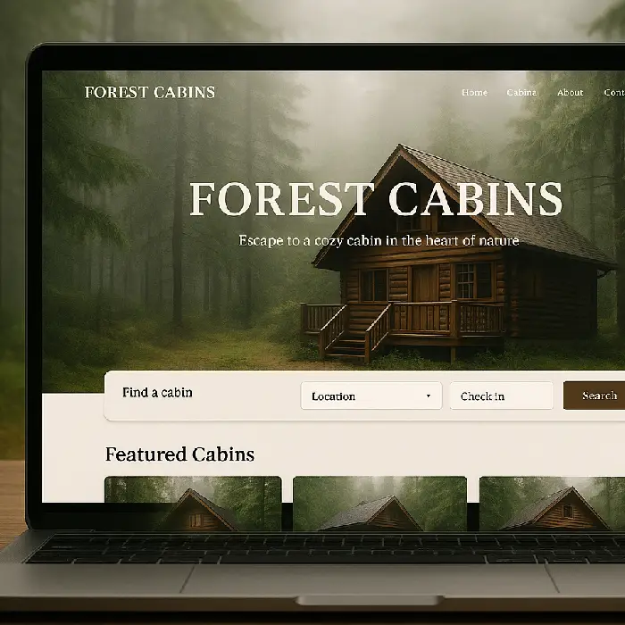 قالب سایت آماده کرایه کلبه های جنگلی آوارا – نسخه اورجینال و راست‌ چین | Avara Nature Template