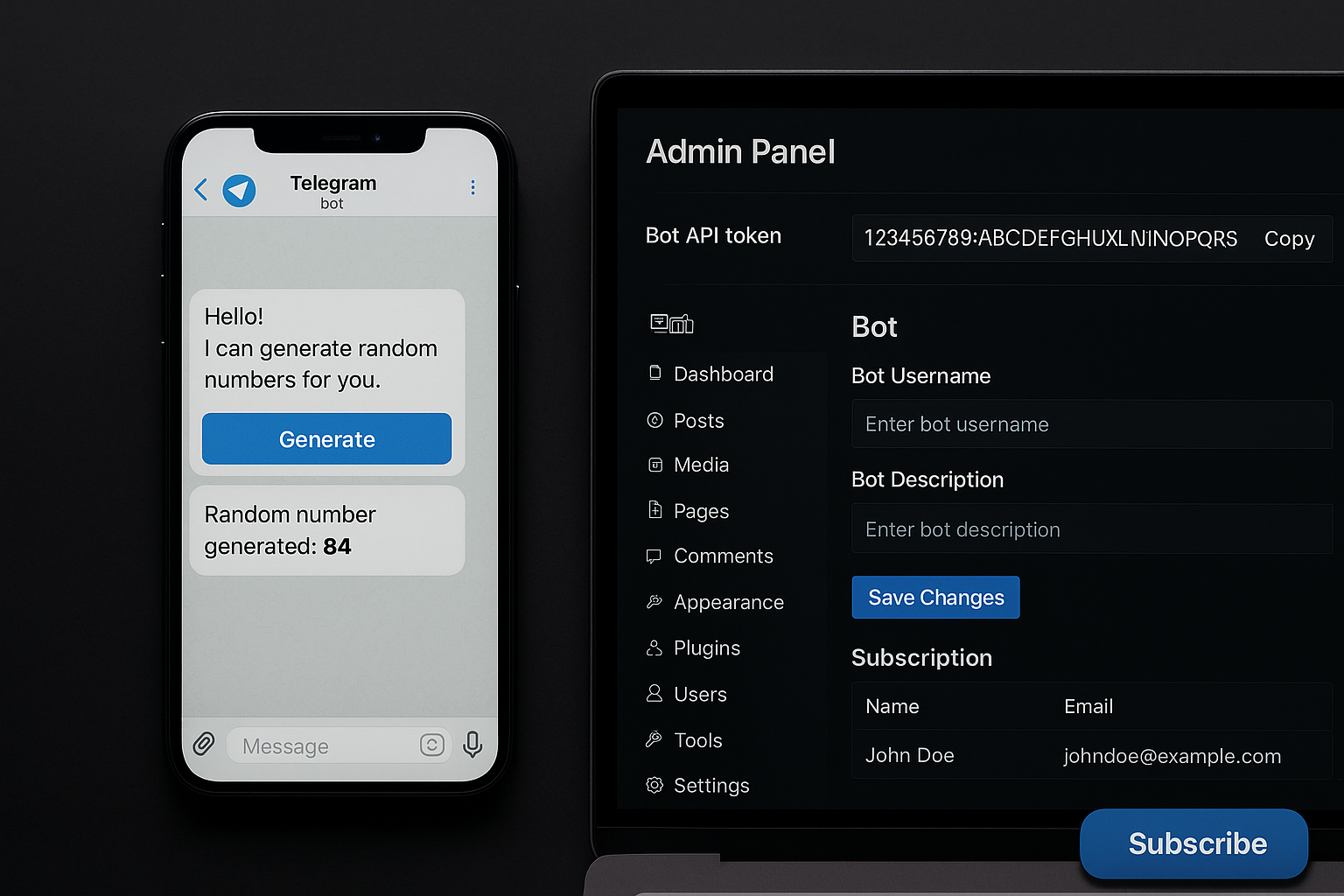 سورس کد بات تلگرام رند شماره + پنل مدیریت و اشتراک